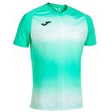 T-shirt - Korte Mouwen - V-hals - Zwart - 100% Interlockpolyester