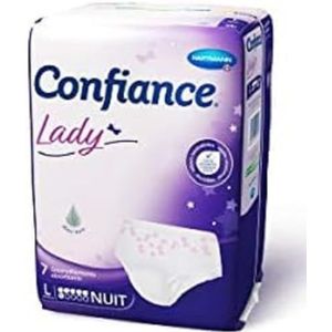 Trust Lady - Absorberende onderbroeken voor vrouwen - absorptieniveau = 6 druppels (gemiddelde urinevloeistof) - pH-huidneutraal - maat L - 7 stuks