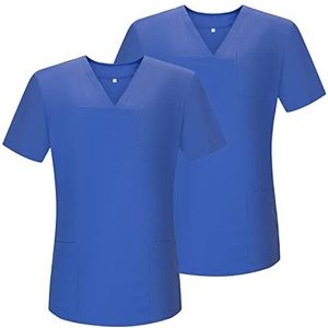 MISEMIYA werkhemd voor dames, 2 stuks, Lichtblauw G715-50, L