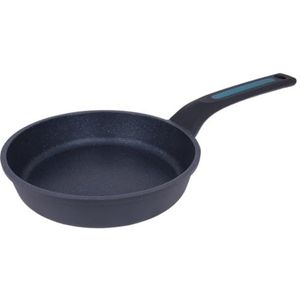 ARCOS Thera Pan met antiaanbaklaag, 16 cm, voor inductie, gas en keramiek, kleine kookpan van gegoten aluminium, met ergonomische handgreep, afneembaar en vaatwasmachinebestendig, zwart en blauw