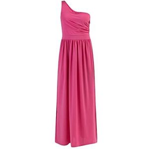 nolie Dames One-Shoulder maxi-jurk 19227027-NO01, PINK, L, roze, L