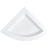Villeroy & Boch NewWave bord, driehoekig, 22 x 22 cm, premium porselein, wit
