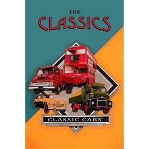 Schatzmix Classic Cars Oldtimer auto metalen bord wanddecoratie 20x30 cm tin teken blikken bord, plaat, veelkleurig