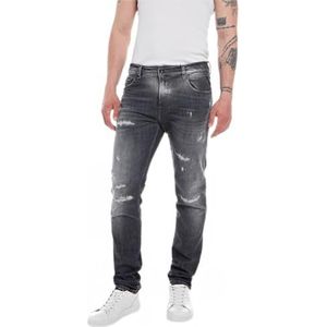 Replay heren mickym jeans, 097, donkergrijs, 27W x 32L