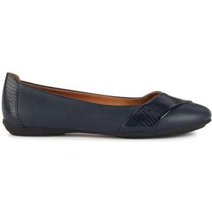 Geox D Charlene a Ballet Flat voor dames, marineblauw, 40 EU