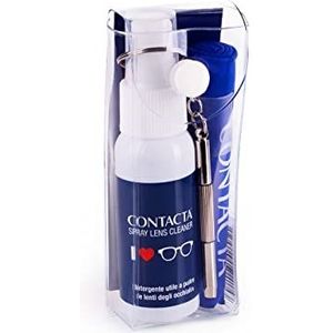 Contacta Brillenverzorgingsset bestaande uit reinigingsspray, microvezels, schroevendraaier – 53 g