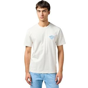 Wrangler SMALL Logo Tee, vintage wit, L