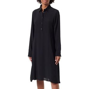Mavi Korte jurk met lange mouwen, zwart, zwart, M