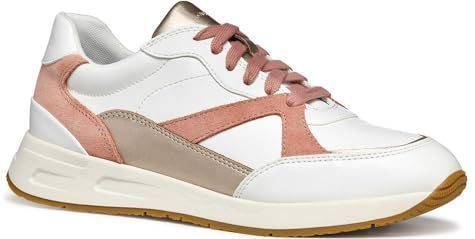 Geox - D Bulmya A - Damessneakers - Wit/Rood - 41 EU