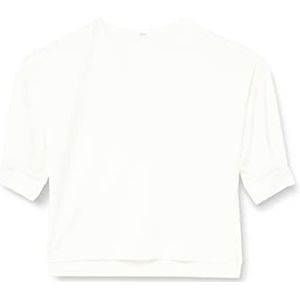 s.Oliver BLACK LABEL Dames sweatshirt 3/4 mouw loose fit, ecru, 42