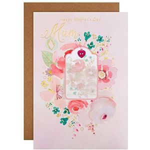 Hallmark Moederdagkaart voor mama - klassieke bloemen en vers ontwerp
