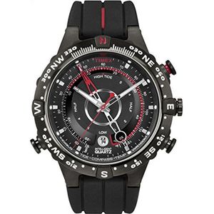 Timex Intelligent Quartz® Tide-Temp-Kompas 45 mm siliconen band horloge T2N720