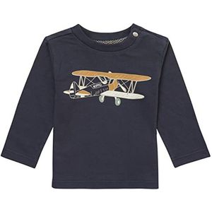 Noppies Baby Baby-jongens Boys Tee Margate T-shirt met lange mouwen, India Ink-N043, 62, India Ink - N043, 62 cm