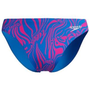 Speedo Heren Print Slip 2"" Brief, Neon Coral, 30
