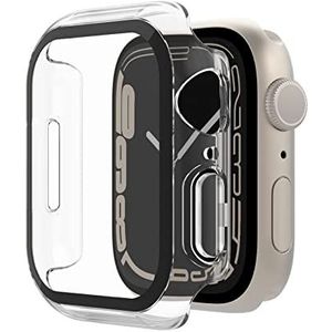 Belkin ScreenForce-bumpercase met ingebouwde TemperedGlass-screenprotector voor Apple Watch 40 mm, 41 mm Series 8, SE, 7, 6, 5, 4, krasbestendig en gebruiksvriendelijk – Transparant