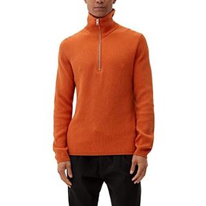 s.Oliver Men's 2118088 gebreide trui, oranje, S