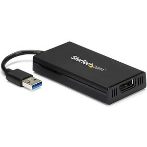 StarTech.com USB 3.0 naar DisplayPort-adapter, 4K Ultra HD, DisplayLink-gecertificeerd, videoconverter met externe grafische kaart, Mac & Windows (USB32DP4K)