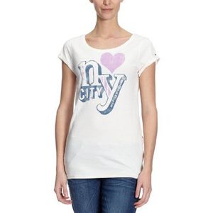 Hilfiger Denim T-shirts – T-shirt met korte mouwen, ronde hals, opdruk voor, voor dames - - 36