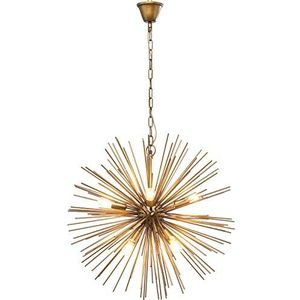 Kare Design hanglamp Beam Brass, frame, baldakijn: gelakt metaal staal, goud, 72 x 72 x 72 cm