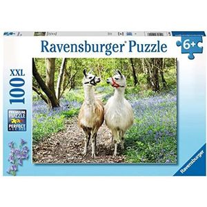 Ravensburger puzzel Lama liefde - Legpuzzel - 100 XXL stukjes