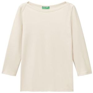 United Colors of Benetton T-shirt voor dames, lichtbeige 152, XS