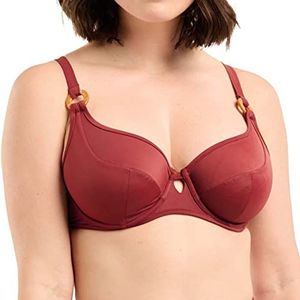 Sans Complexe Elevated Basics damesbadpak, met beugels, pomegranaat, 95E, Granaatappel, 80E