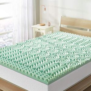 Best Price Mattress Matras Topper, Memory Foam, Aloë Vera, Twin