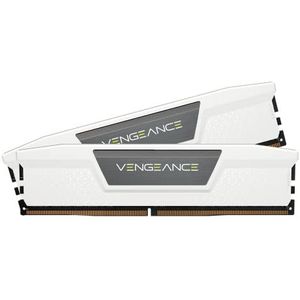 CORSAIR VENGEANCE DDR5 RAM 32GB (2 x 16GB) 6000Mhz C36 Computergeheugen - Wit (CMK32GX5M2D6000C36W)