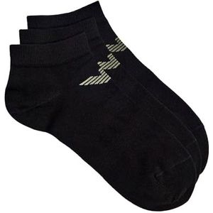 EMPORIO ARMANI Sokken voor heren, Zwart/Zwart/Zwart, Large-X-Large