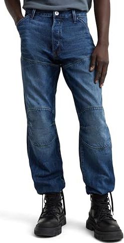 G-STAR RAW Heren 5620 3D Regular Jeans, Blauw (Gedragen in Waterspouts D23699-d536-g804), 26W x 30L, Blauw (Gedragen in waterspuiten D23699-d536-g804), 26W / 30L