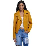 Bikerjack - Mosterd - Leerlook - Jacks