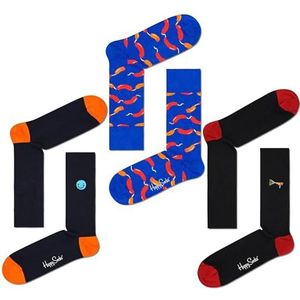 Happy Socks Unisex hoog paar sokken, kleurrijk, 36-40, Meerkleurig, 36-40 EU
