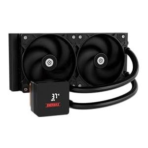 ENERMAX LIQMAX IV 240mm AIO CPU waterkoeling|Dual Chamber|TDP 360W+|Intel LGA 1851/1700/115x/2066| AMD AM5/AM4 | Digitale weergave | 2x 120 PWM Performance Flow Fan | ELC-LMIV240-SF