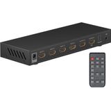 Goobay HDMI matrix schakelaar 4 naar 2 met audio extractor en ARC converter - HDMI1.4 (4K 30Hz) / zwart