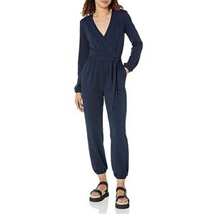 Amazon Essentials Gebreide jumpsuit voor dames (verkrijgbaar in grote maten), marineblauw, S