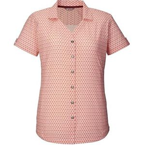 killtec Dames Functionele blouse KOS 36 WMN WVN SHRT, coral pink, 42, 41274-000
