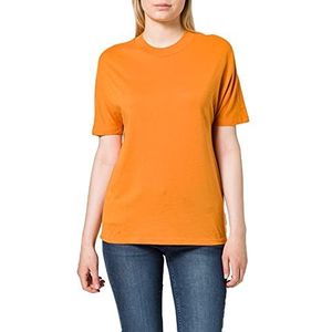 Scotch & Soda Dames ronde hals van tencel-mix T-shirt, Sunset Orange 0838, M