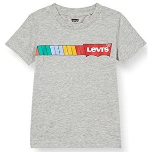 Levi's Lvb kort SLV grafisch T-shirt voor babyjongens 6ed569 knop, Grijze Hei, 3 Maanden