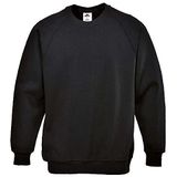 Portwest B300 Roma Sweatshirt, Normaal, Grootte XL, Zwart