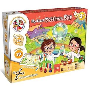 Mijn Eerste Wetenschapskit voor kinderen +4 jaar - verkenningskit met 26 wetenschappelijke experimenten, zeepbellen maken en kleuren leren, educatieve spellen voor kinderen van 4 jaar