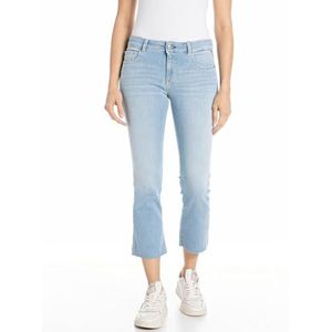 Replay Faaby Flare Cropped Jeans voor dames, flare crop, 010, lichtblauw, 31W x 26L