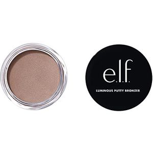 e.l.f. Luminous Putty Bronzer, lichte bronzer in poedervorm voor een stralende, glanzende finish, super gepigmenteerd, veganistisch en dierproefvrij, Vacay Mood