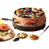 Emerio Pizzaoven, PIZZARETTE het origineel, 3-in-1 pizza-raclette-grill, gepatenteerd design, voor mini-pizza, echt familieplezier voor 6 personen, PO-113255.4