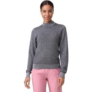 Taifun Damestrui van structuurbreiwerk met lange mouwen, manchetten gemêleerd, effen kleuren, Drizzle Grey patroon, 36