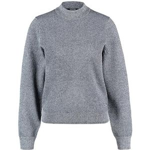 Taifun Damestrui van structuurbreiwerk met lange mouwen, manchetten gemêleerd, effen kleuren, Drizzle Grey patroon, 36