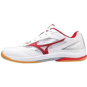 Mizuno Unisex Wave Drive 9 Tafeltennis, Wit, Hoog Risico Zilver, 45 EU