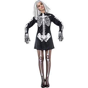 Skeleton Girl dress costume disguise fancy dress girl woman adult (One size)