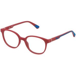 POLICE VK146 bril, mat, rood, 48 kinderen, Volledig mat rood, 48