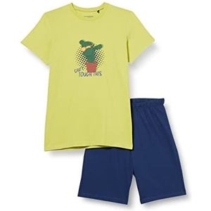 Schiesser Jungen kurzer Schlafanzug - Organic Cotton,limette ,140