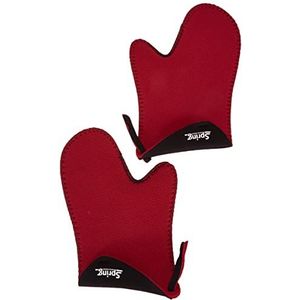 Spring (korte) handschoen 1 paar rood